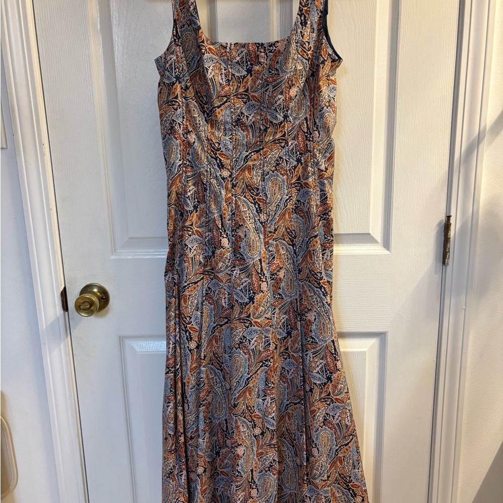 Veronica Beard Jolie Paisley Midi Dress - Picture 7 of 9